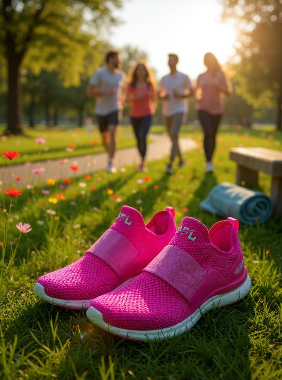 APL Athletic Propulsion Labs TechLoom Bliss Slip-On Sneakers Fusion Pink